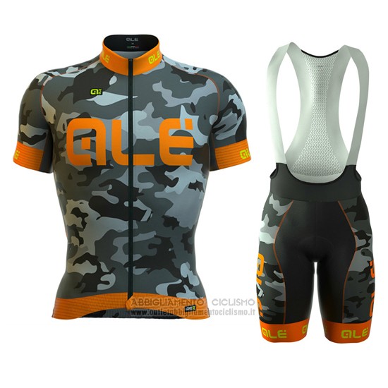 2016 Abbigliamento Ciclismo ALE Arancione e Grigio Manica Corta e Salopette